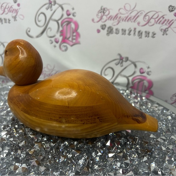 Vintage wood duck decoy decor carved wooden shiny duck π¦ - Picture 6 of 9